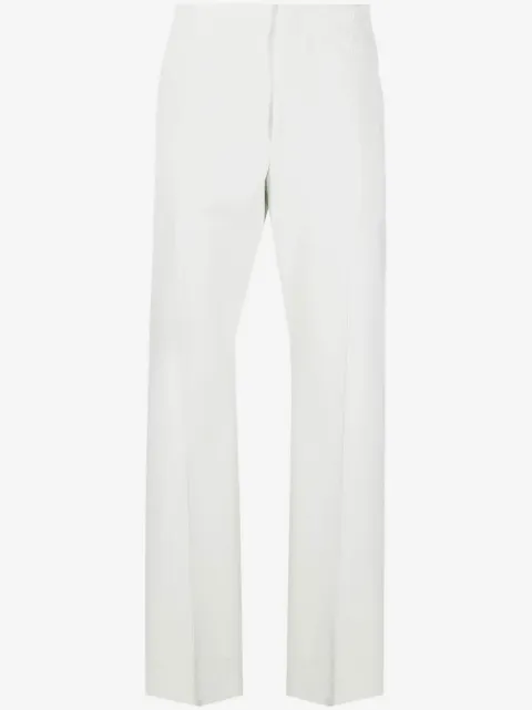 Ferragamo pantalones rectos con tiro alto