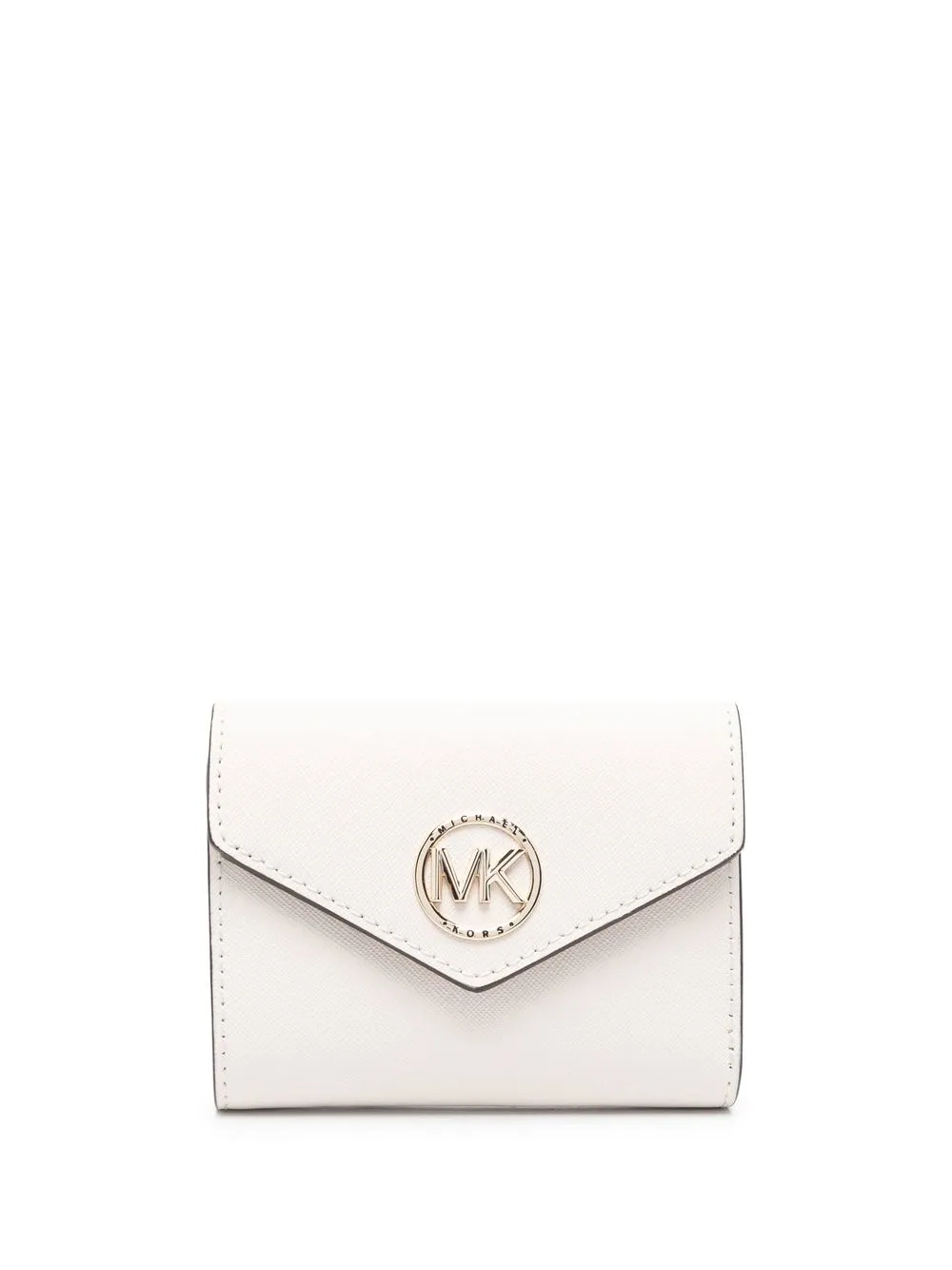 

Michael Michael Kors Greenwich tri-fold leather purse - Neutrals