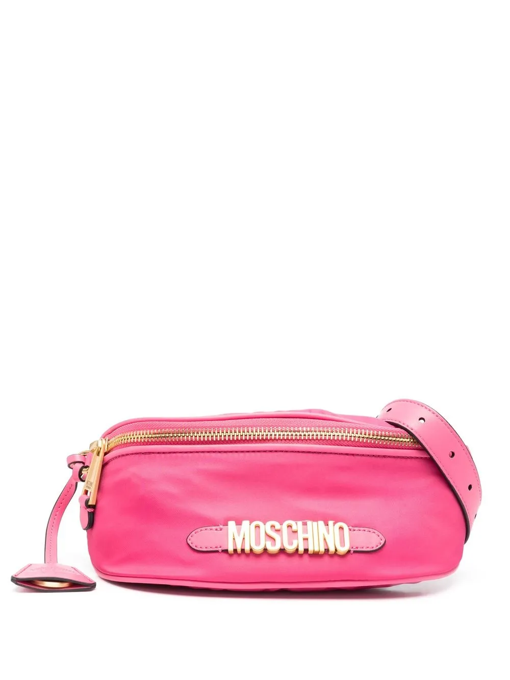 

Moschino bolsa de hombro con aplique del logo - Rosado