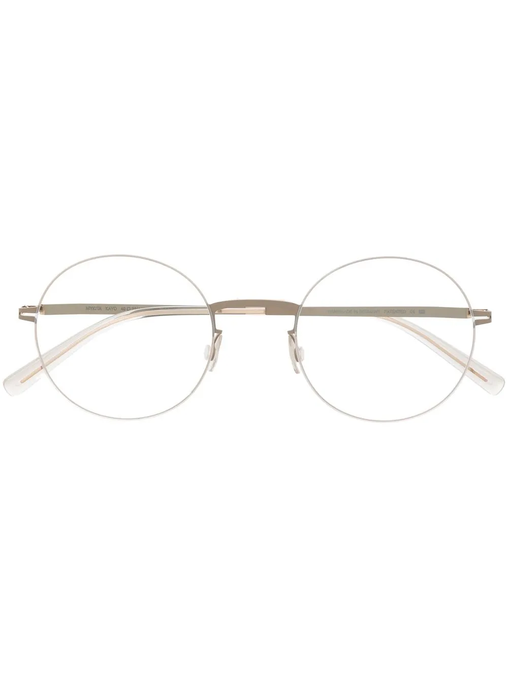 Mykita Kayo bril met rond montuur Zilver