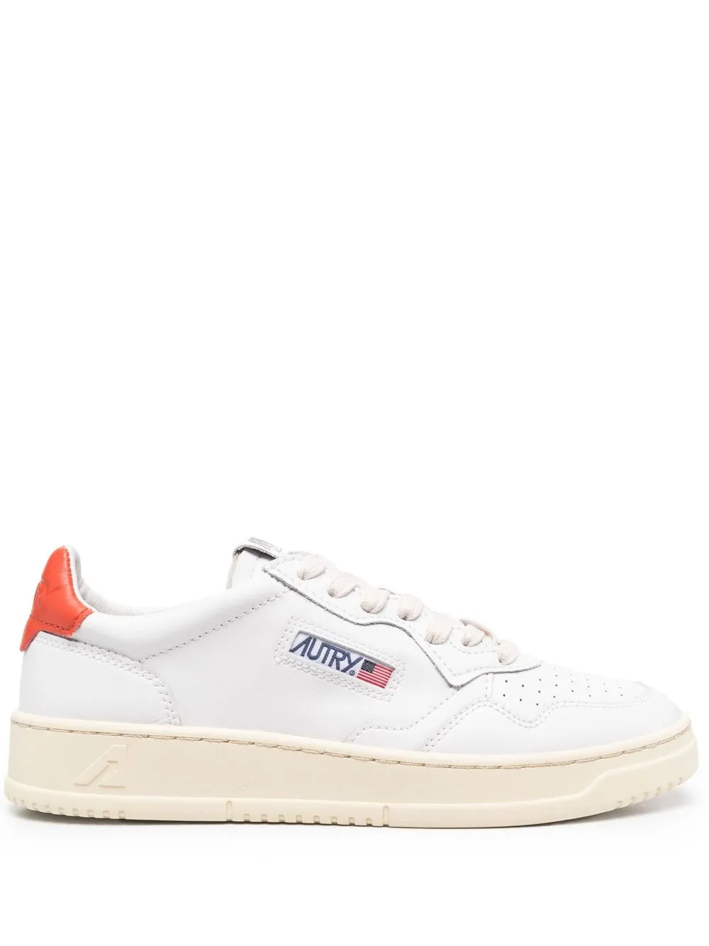 

Autry low-top lace-up trainers - White