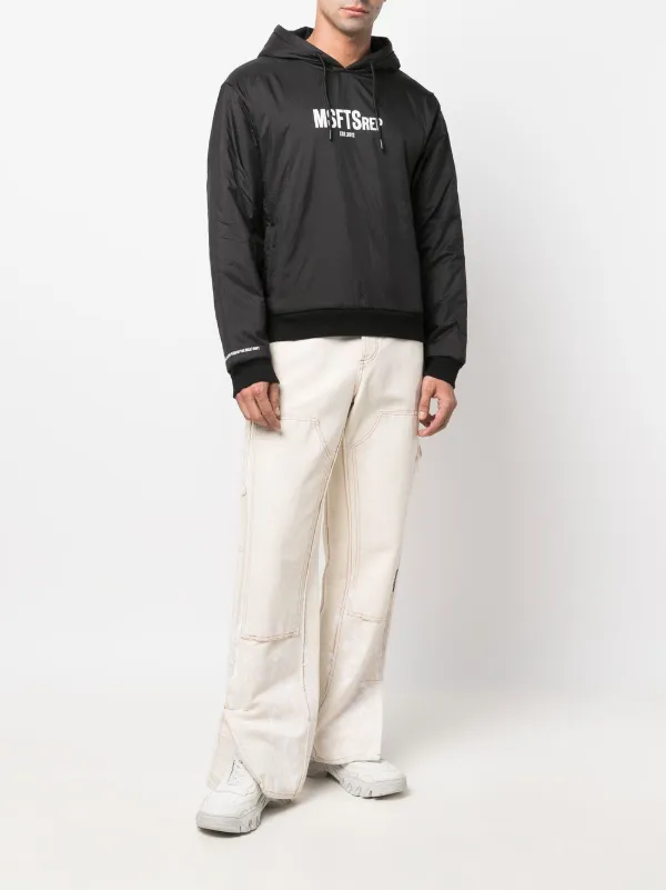 MSFTSrep logo-print Detail Hoodie | Black | FARFETCH