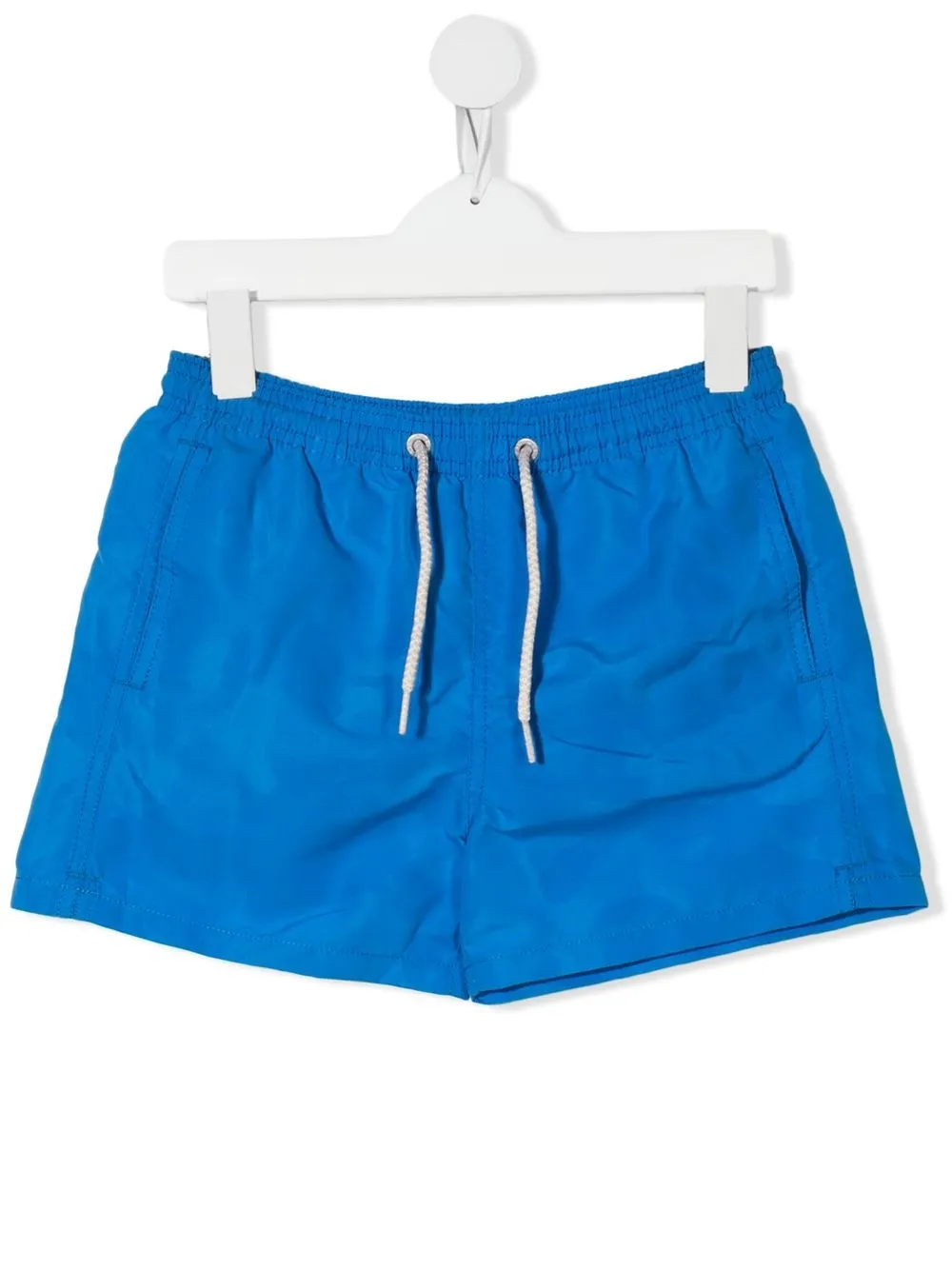 

MC2 Saint Barth Kids shorts de playa con parche del logo - Azul