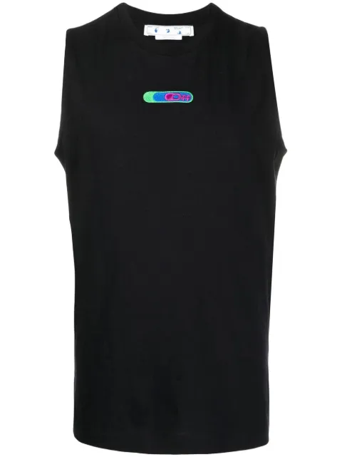 Off-White logo sleeveless T-shirt 