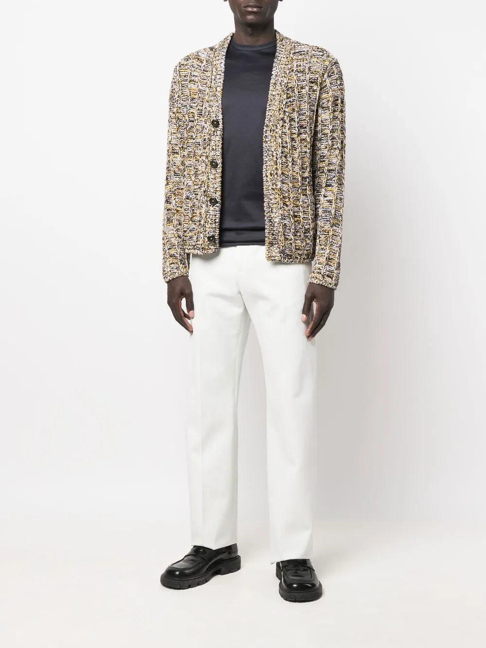  Ferragamo Grob Gestrickter Cardigan   Gelb 