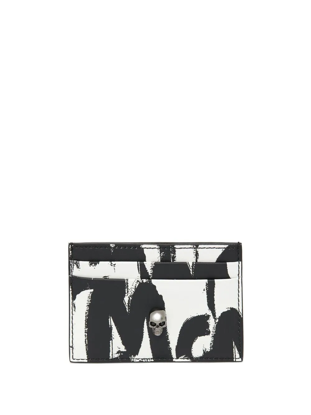 

Alexander McQueen logo-print cardholder - Black