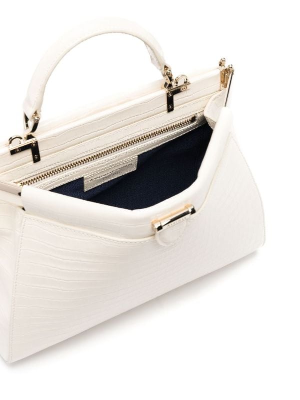 Aspinal Of London Florence Small crocodile-embossed Bag - Farfetch