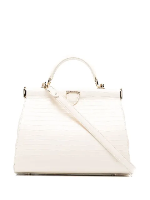 Aspinal Of London Florence Frame crocodile embossed bag