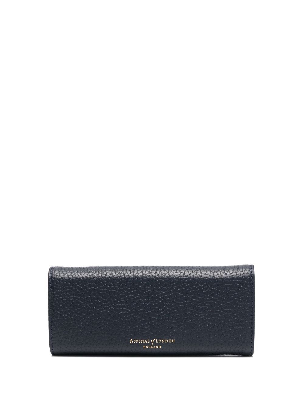 Shop Aspinal Of London Leather Glasses Case In Blue