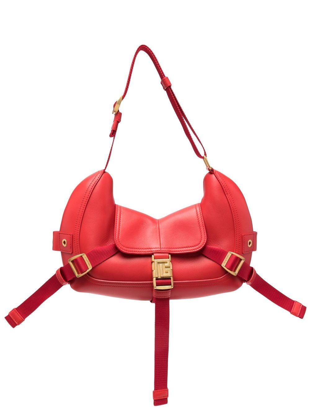 

Balmain bolsa de hombro Major pequeño - Rojo