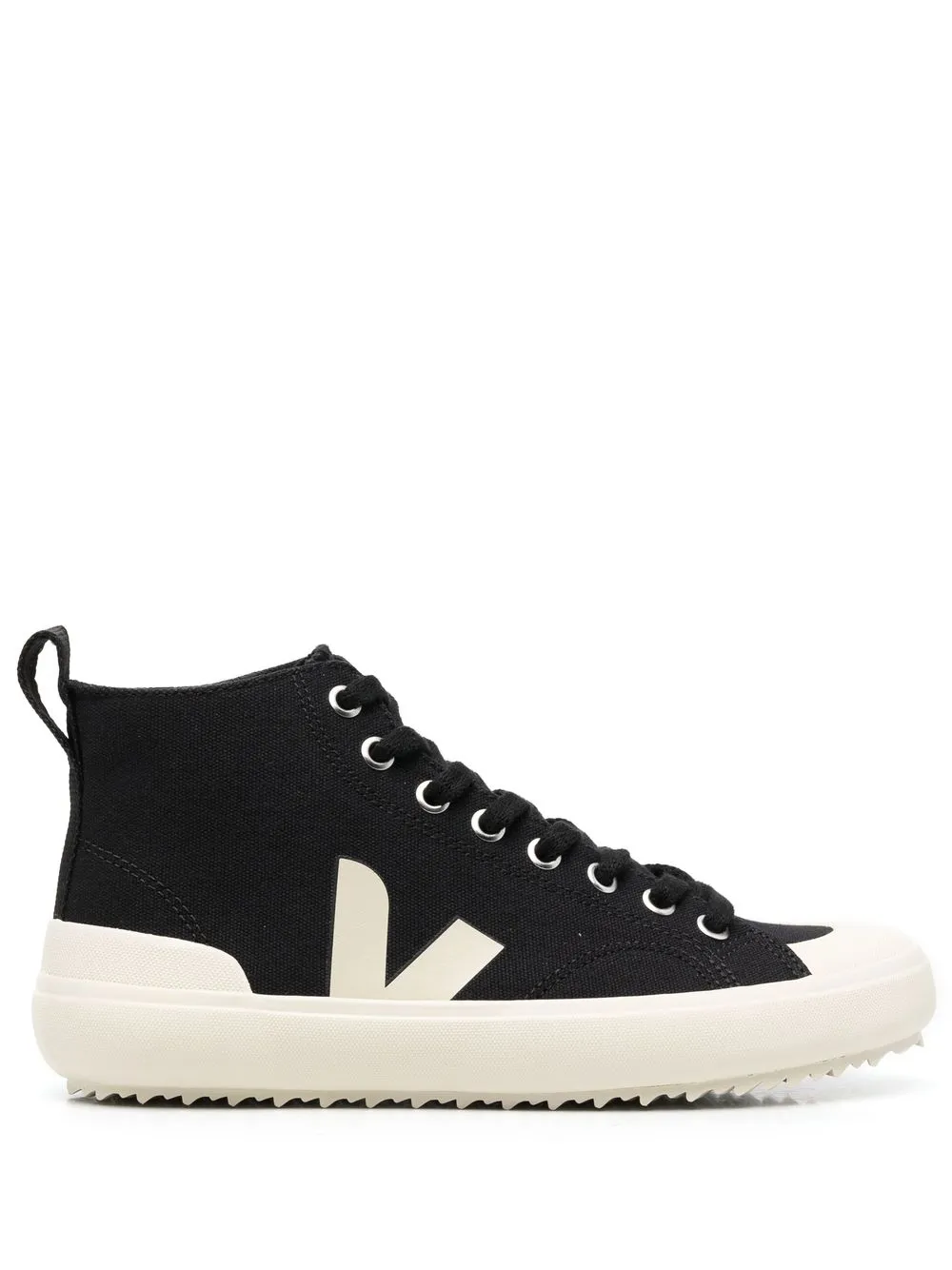 

VEJA tenis altos con agujetas - Negro