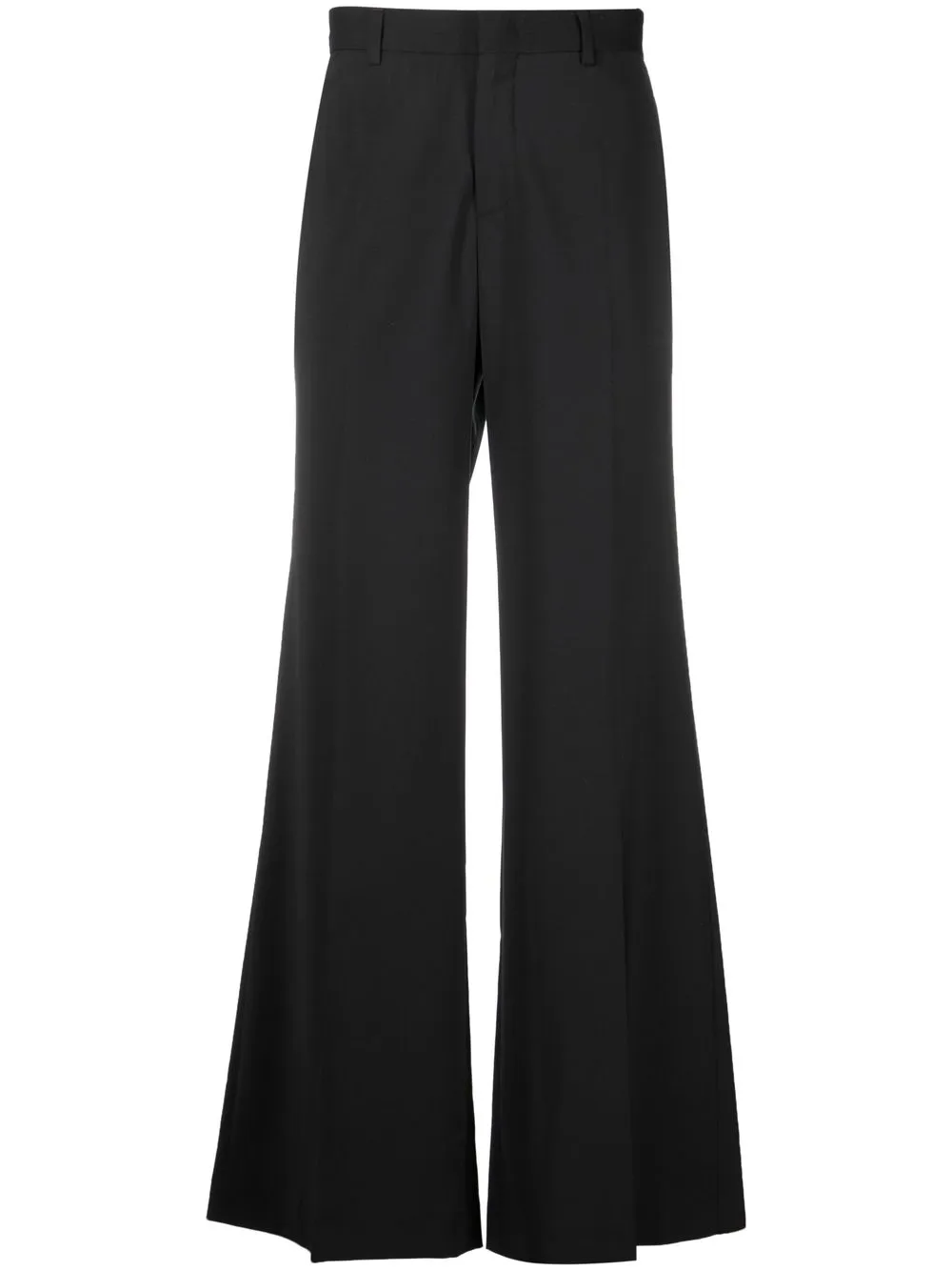 

MSFTSrep wide leg virgin wool trousers - Black