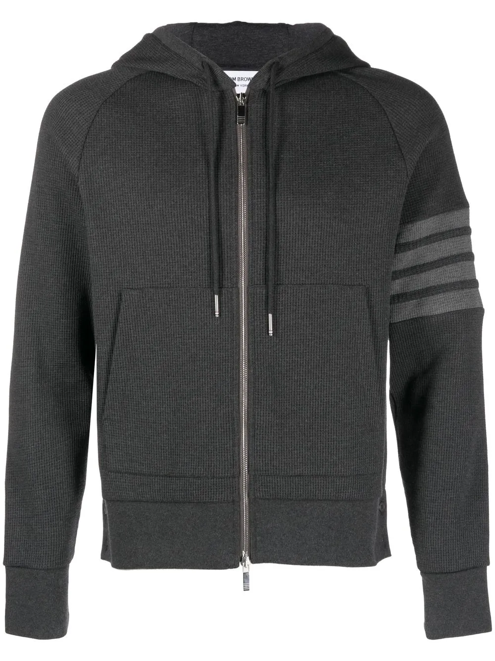 

Thom Browne 4-bar zip up hoodie - Grey