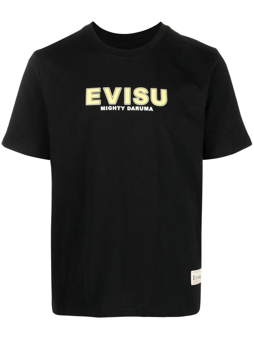 

EVISU playera con logo estampado - Negro