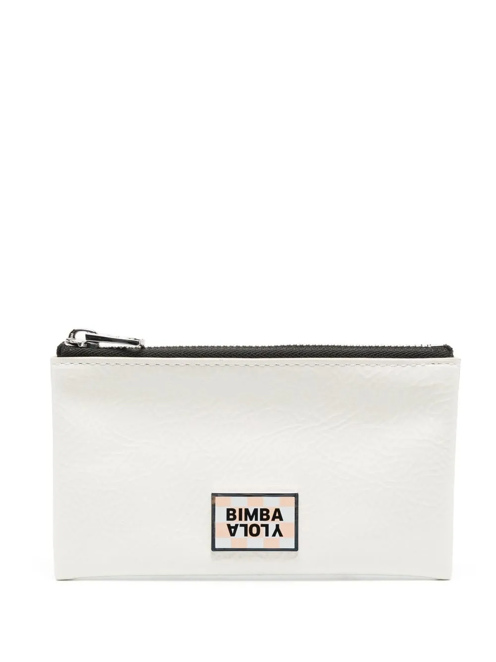 

Bimba y Lola cartera con parche del logo y cierre - Blanco