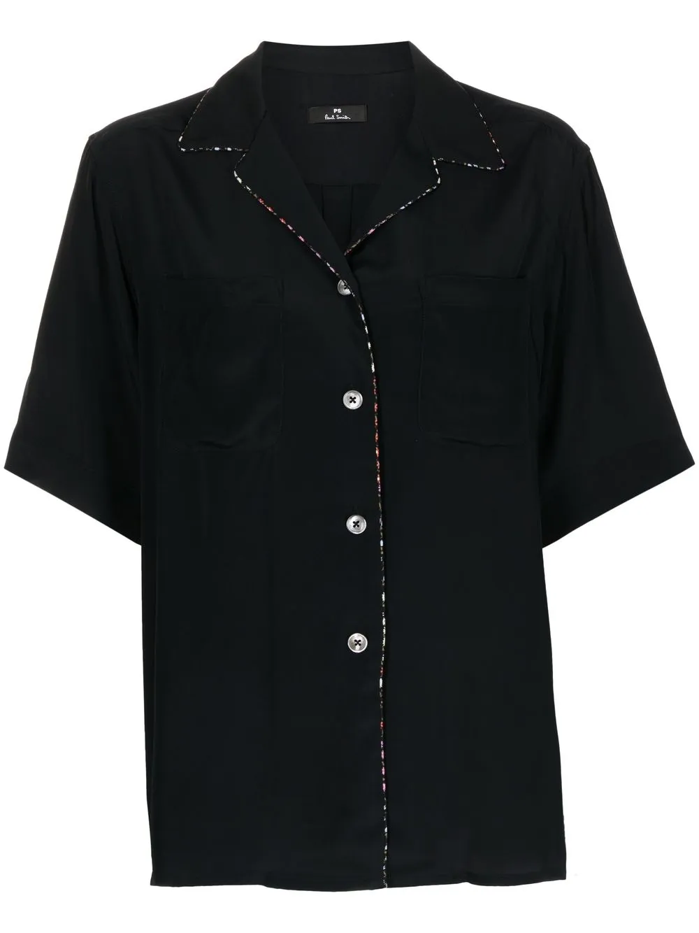 

PS Paul Smith camisa con ribete en contraste - Negro