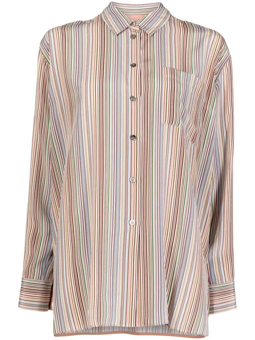 

Paul Smith camisa con botones y rayas estampadas - Multicolor