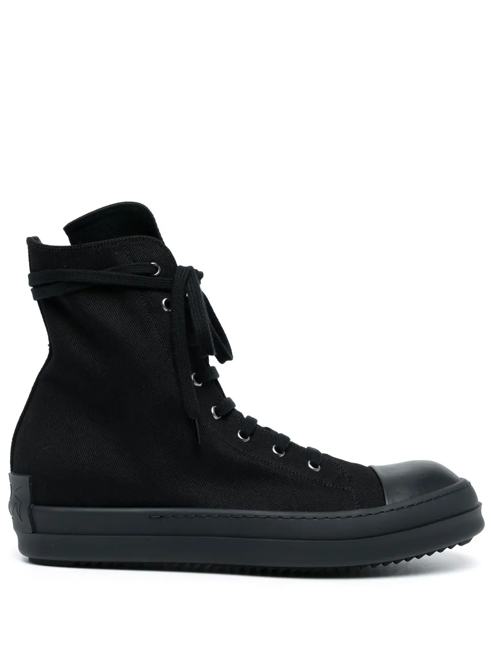 

Rick Owens DRKSHDW tenis altos con agujetas - Negro