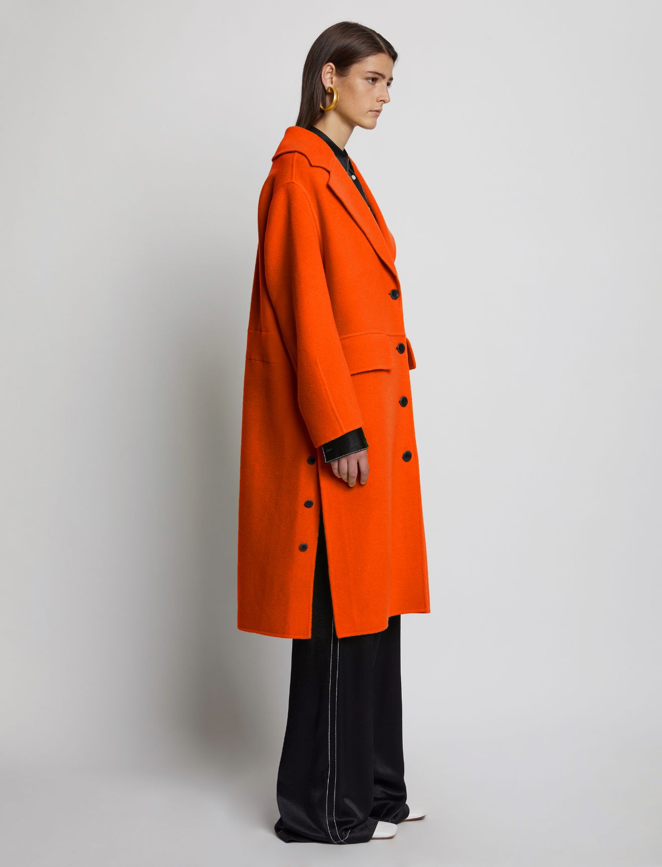 wool cashmere double face coat