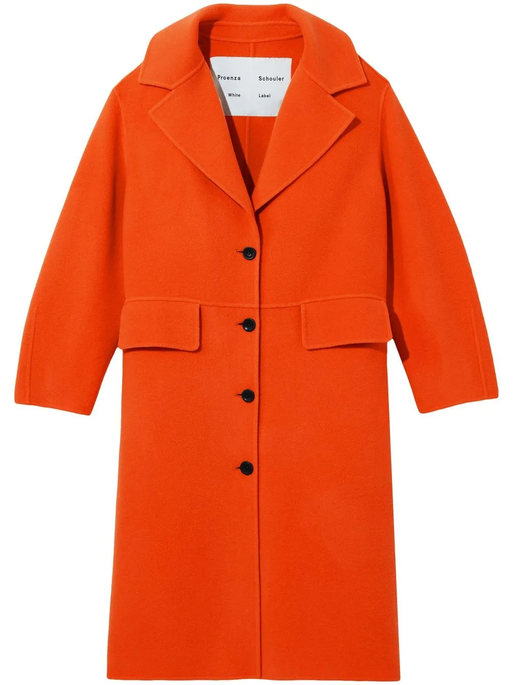 

Proenza Schouler White Label single-breasted wool-cashmere coat - Naranja