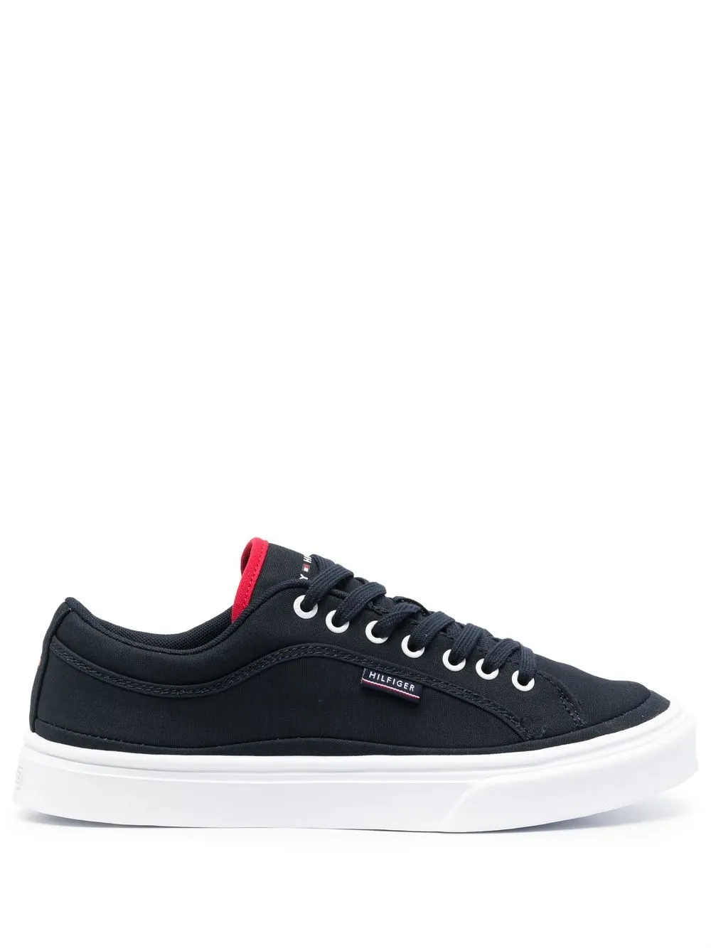 

Tommy Hilfiger logo tag lace-up sneakers - Blue