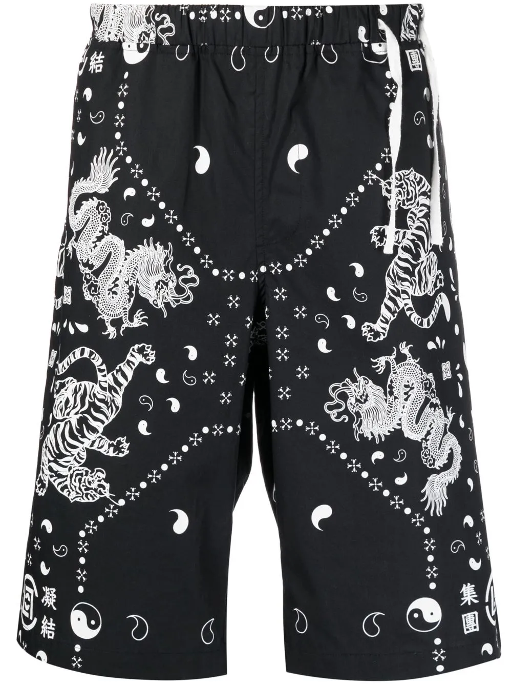 

CLOT bandana-print bermuda shorts - BLK BLACK