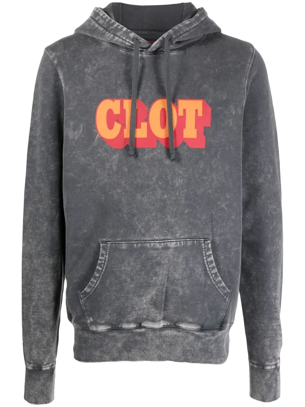 

CLOT hoodie con logo estampado - Gris