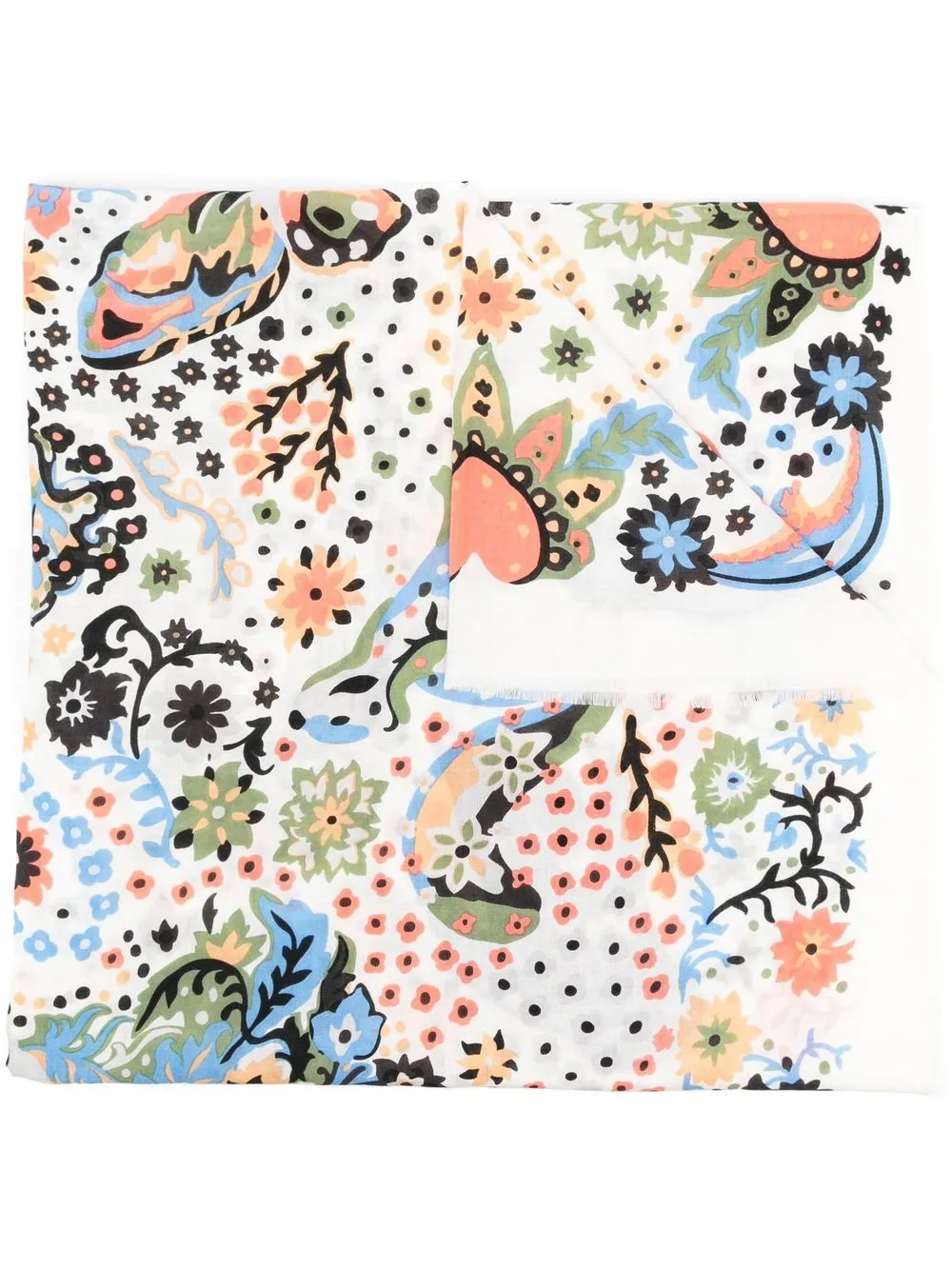 

Bimba y Lola mascada con estampado floral - Blanco