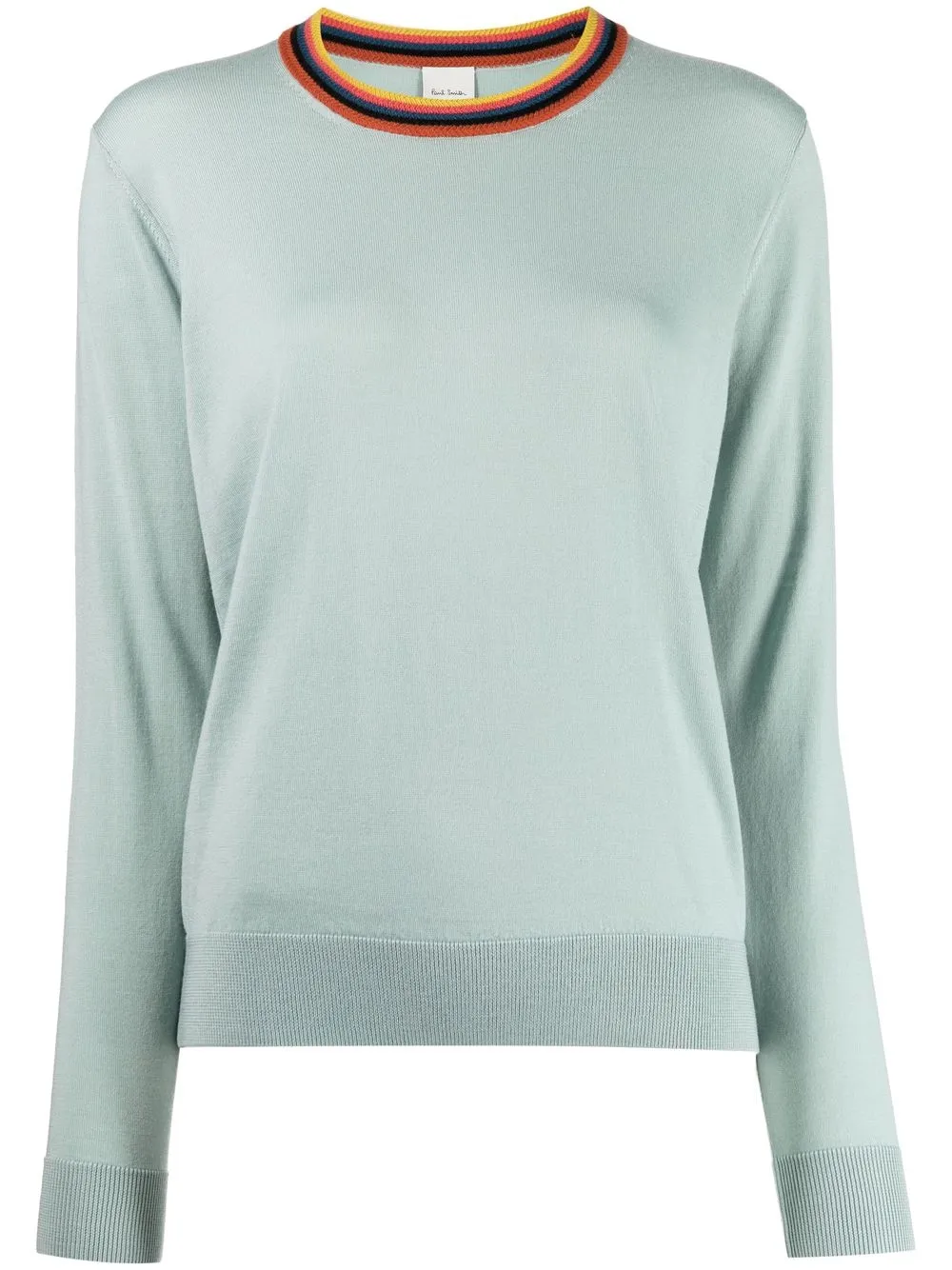 

Paul Smith contrast-collar merino wool jumper - Green