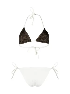fendi bikini white trim