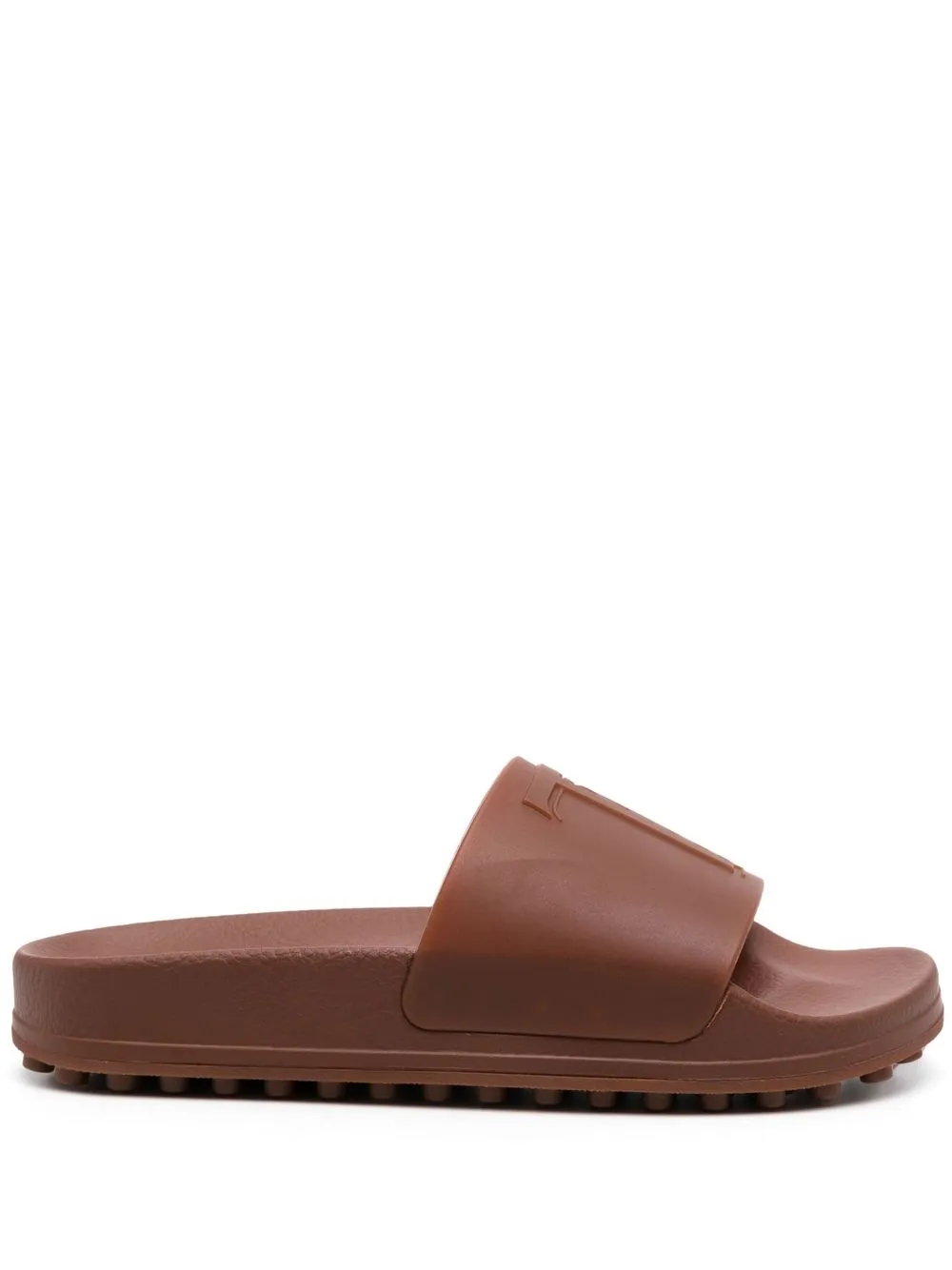 

Tod's flip flops con T en relieve - Marrón