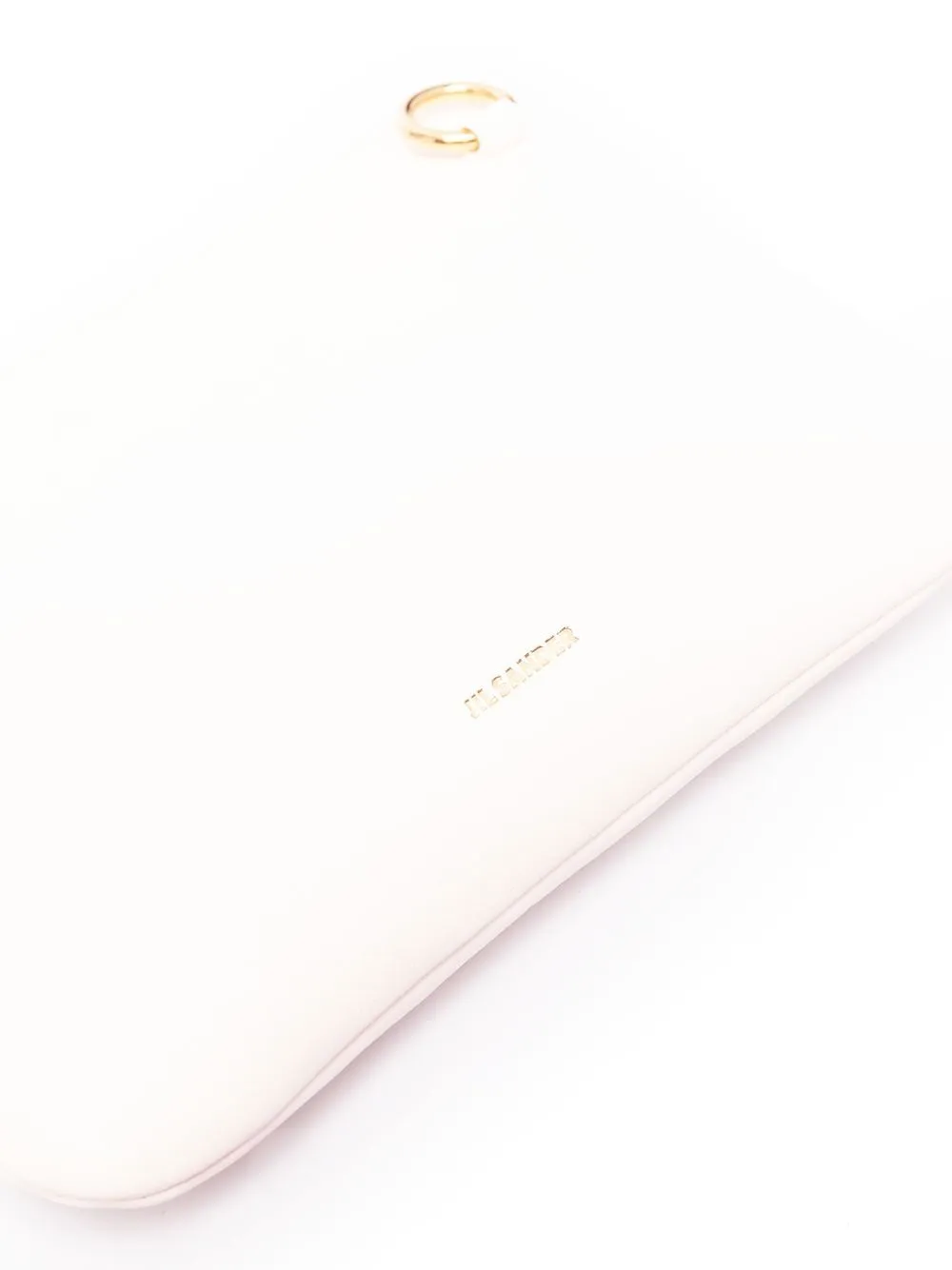 Jil Sander Leren crossbodytas Beige