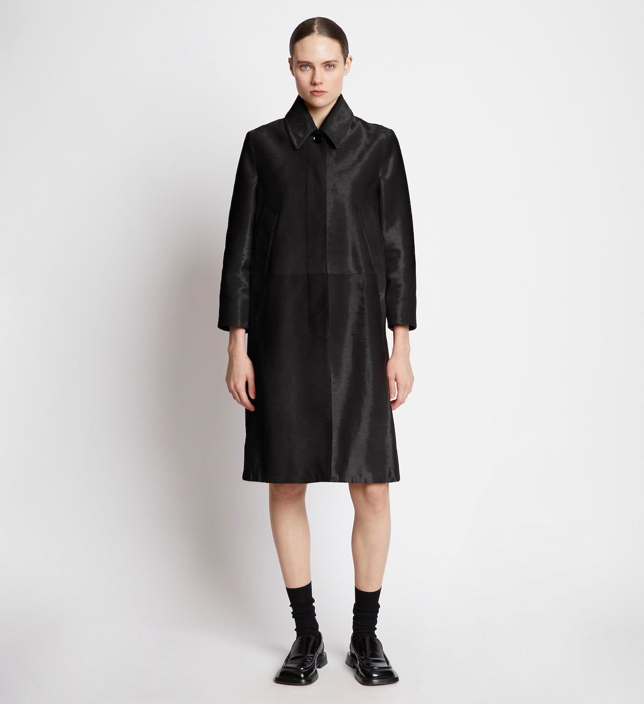 Solid Haircalf Coat