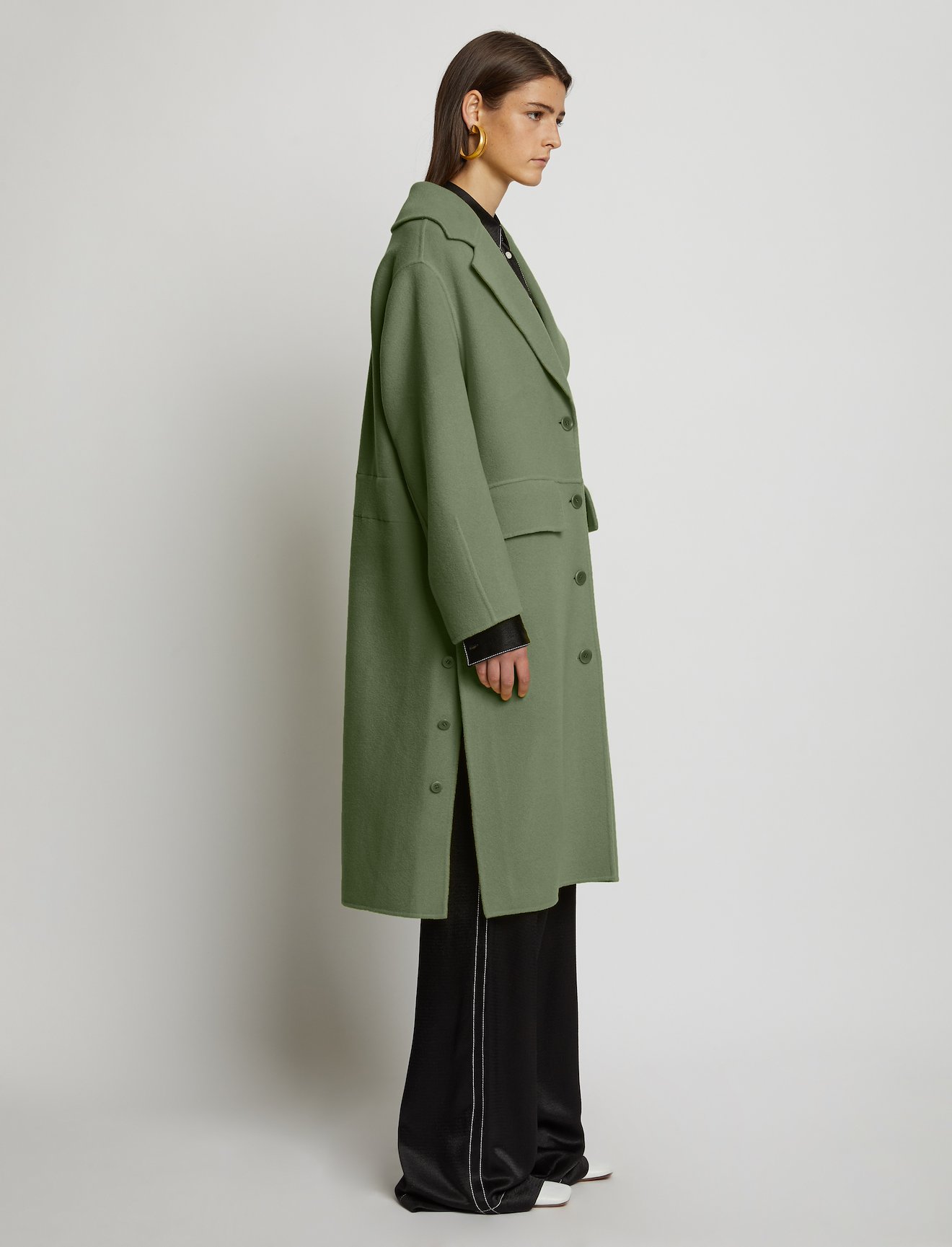 Wool Cashmere Double Face Coat #1