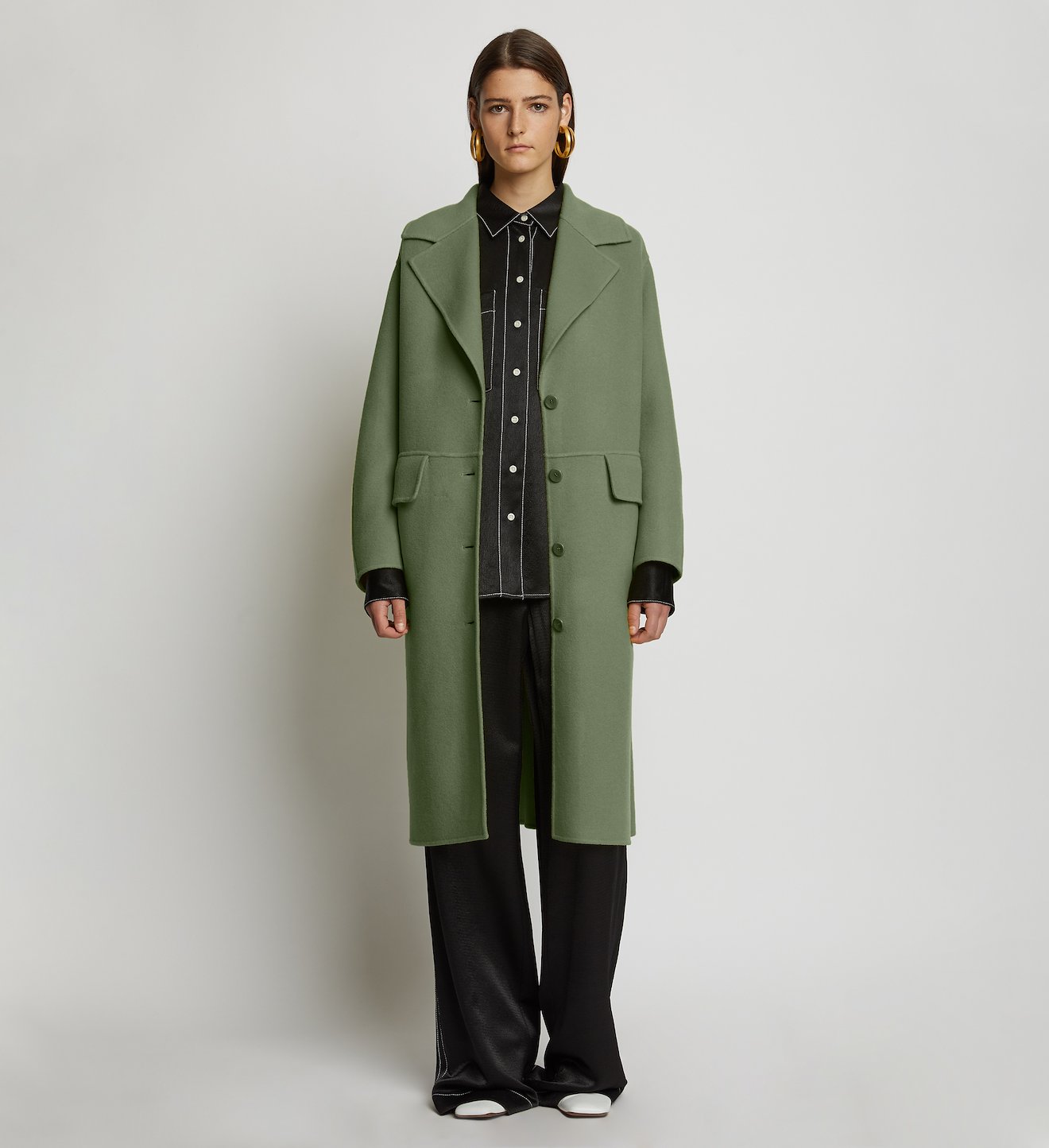 Wool Cashmere Double Face Coat
