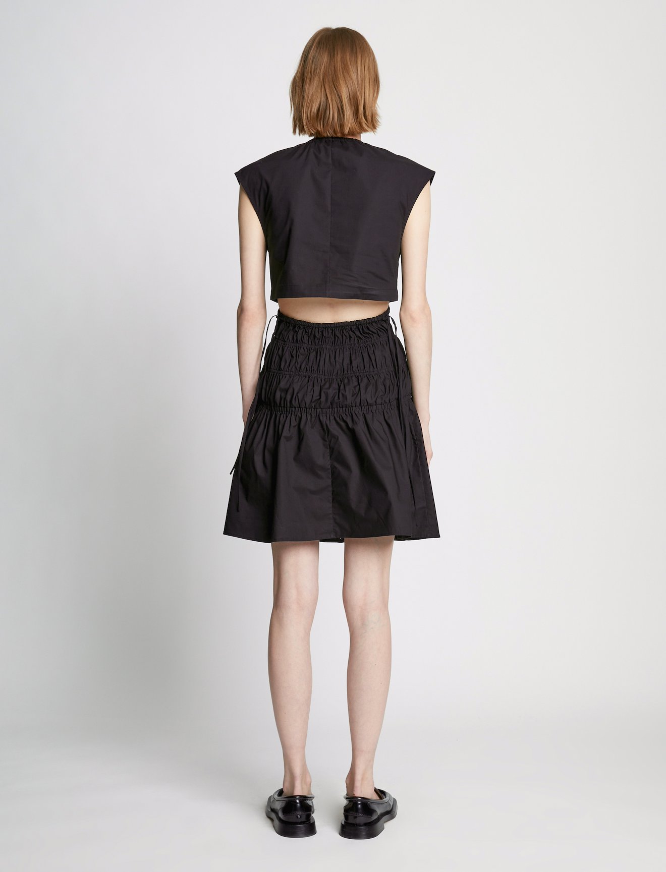 Poplin Drawstring Mini Dress #2