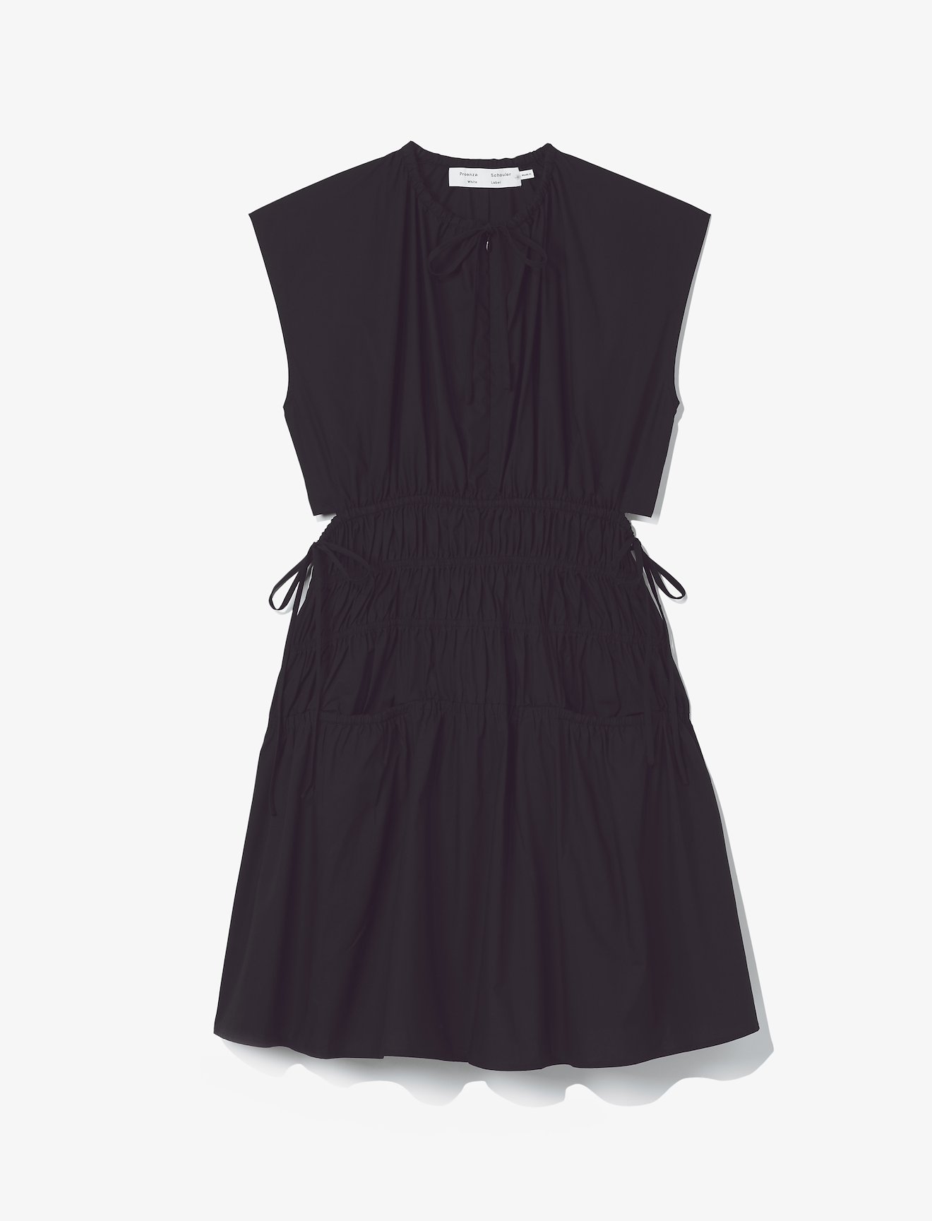 Poplin Drawstring Mini Dress #4