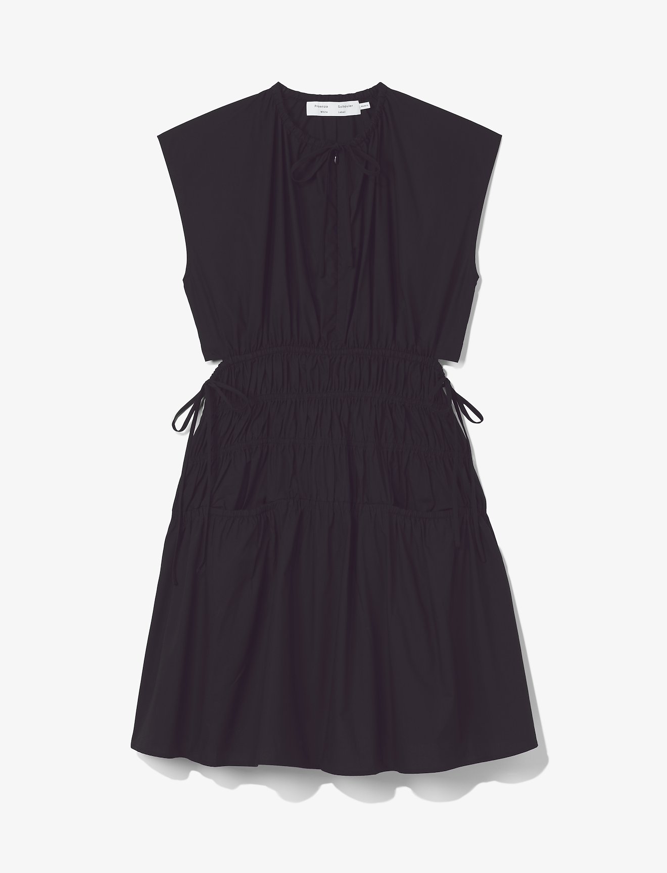 Poplin Drawstring Mini Dress #4