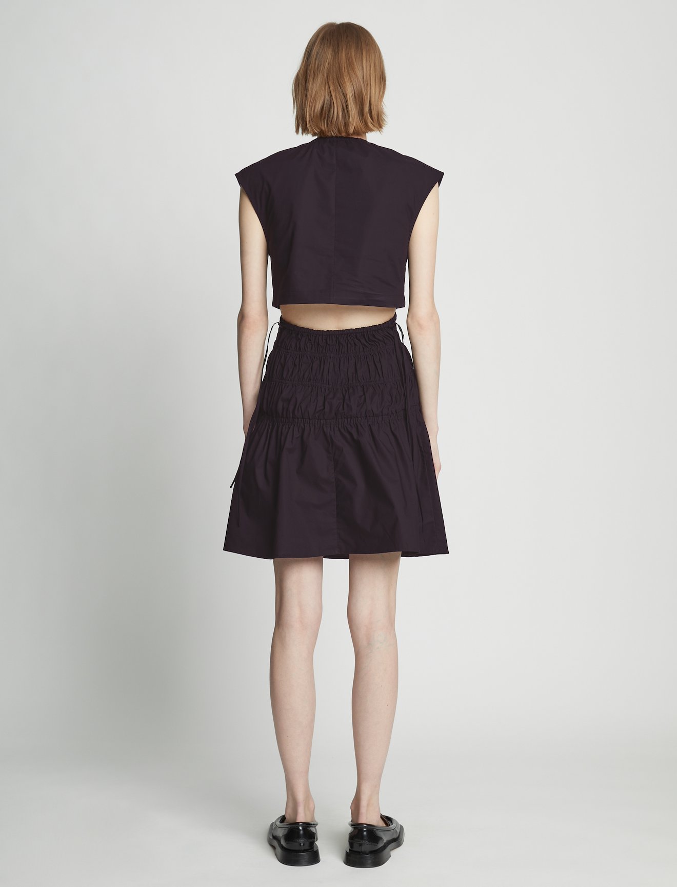 Poplin Drawstring Mini Dress #2