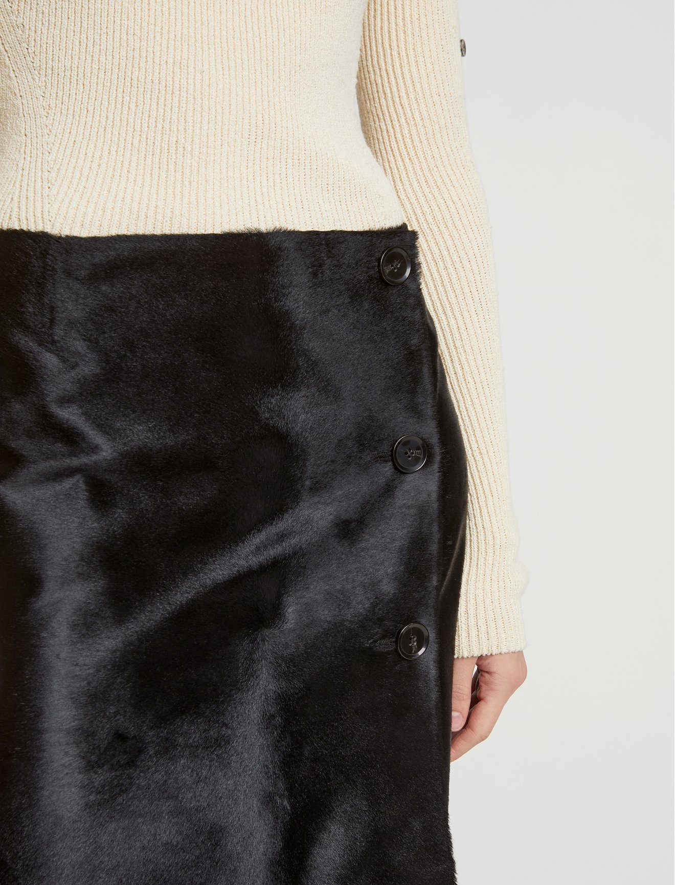 Solid Haircalf Skirt #3