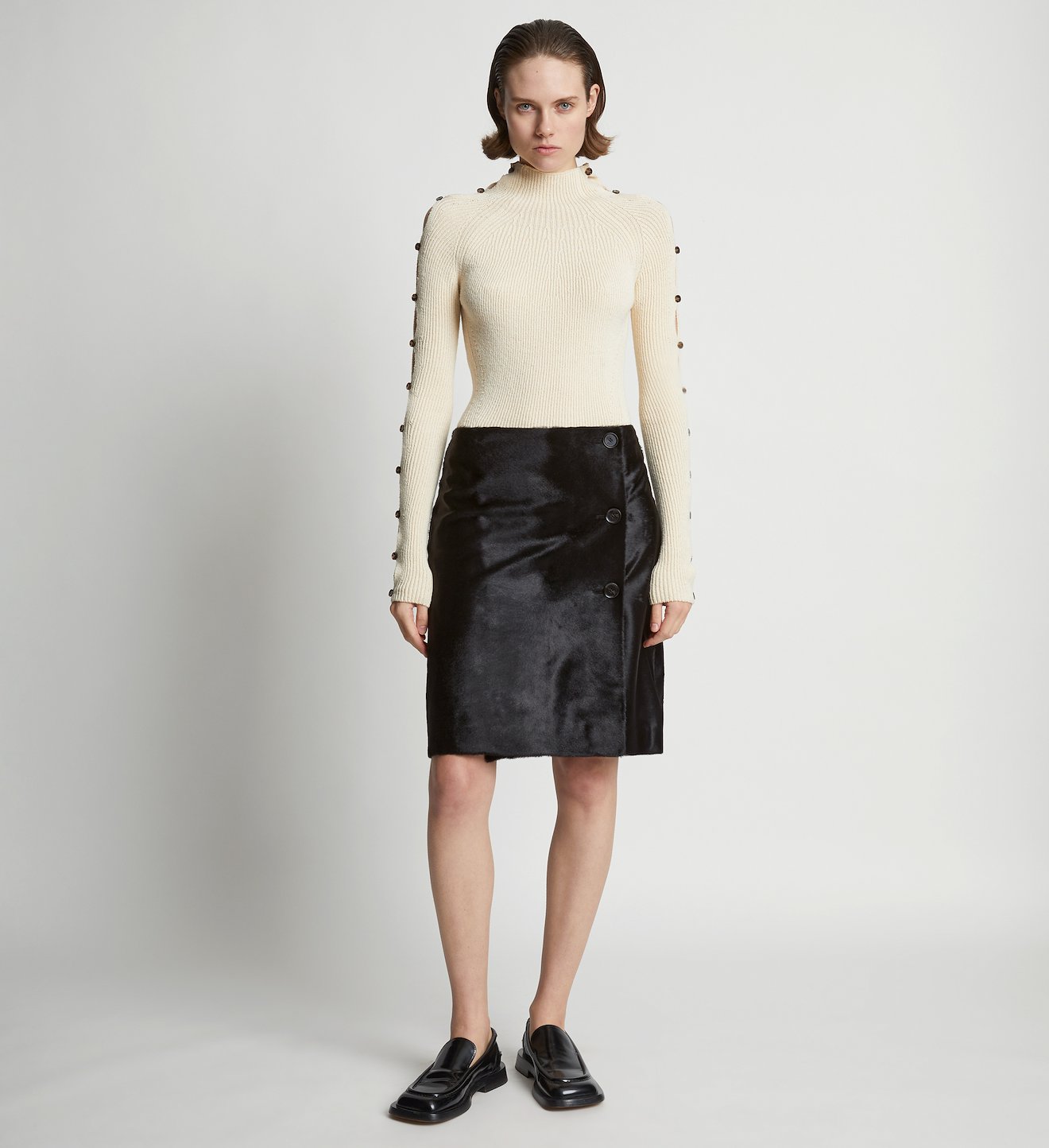 Solid Haircalf Skirt
