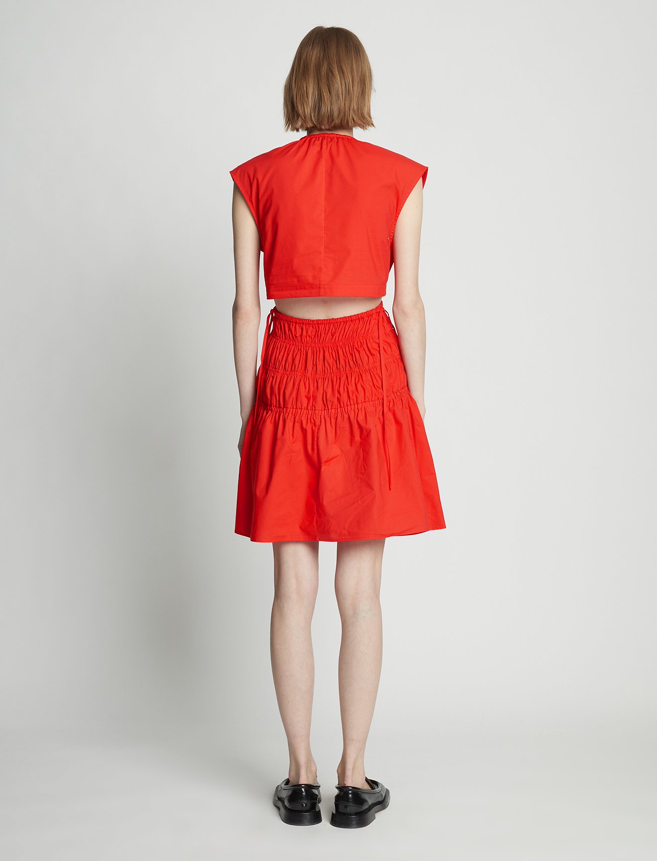 Poplin Drawstring Mini Dress #2