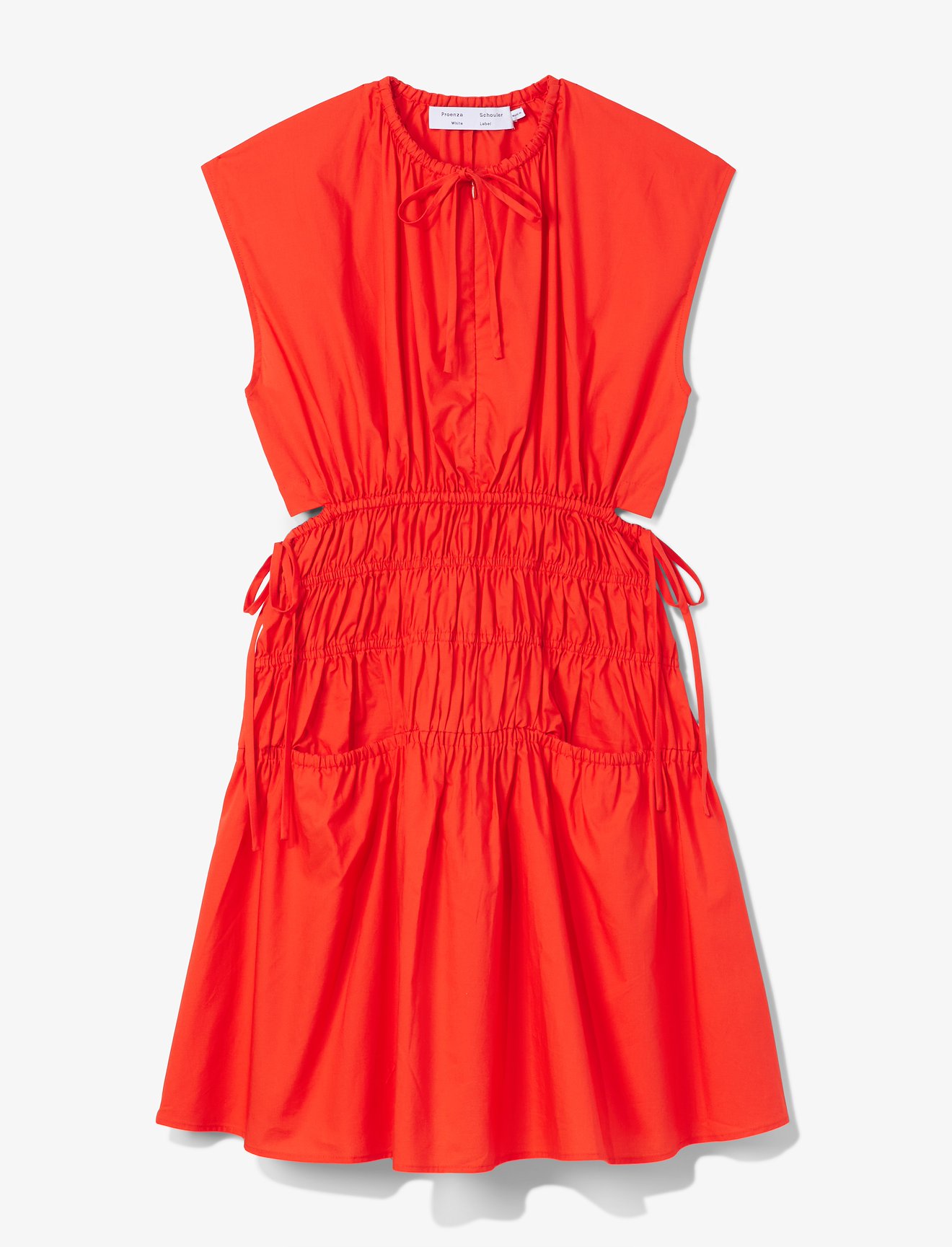 Poplin Drawstring Mini Dress #4