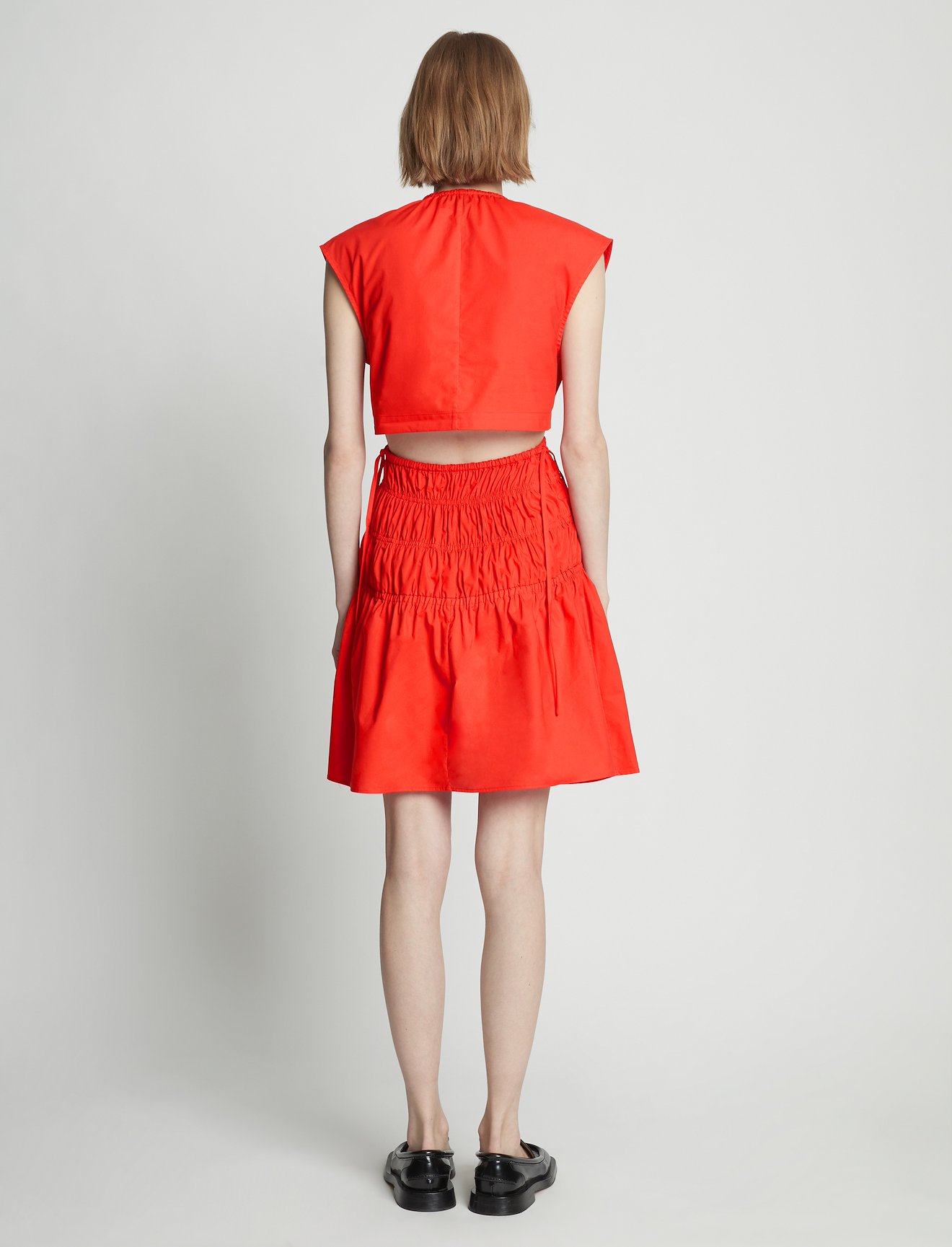 Poplin Drawstring Mini Dress #2