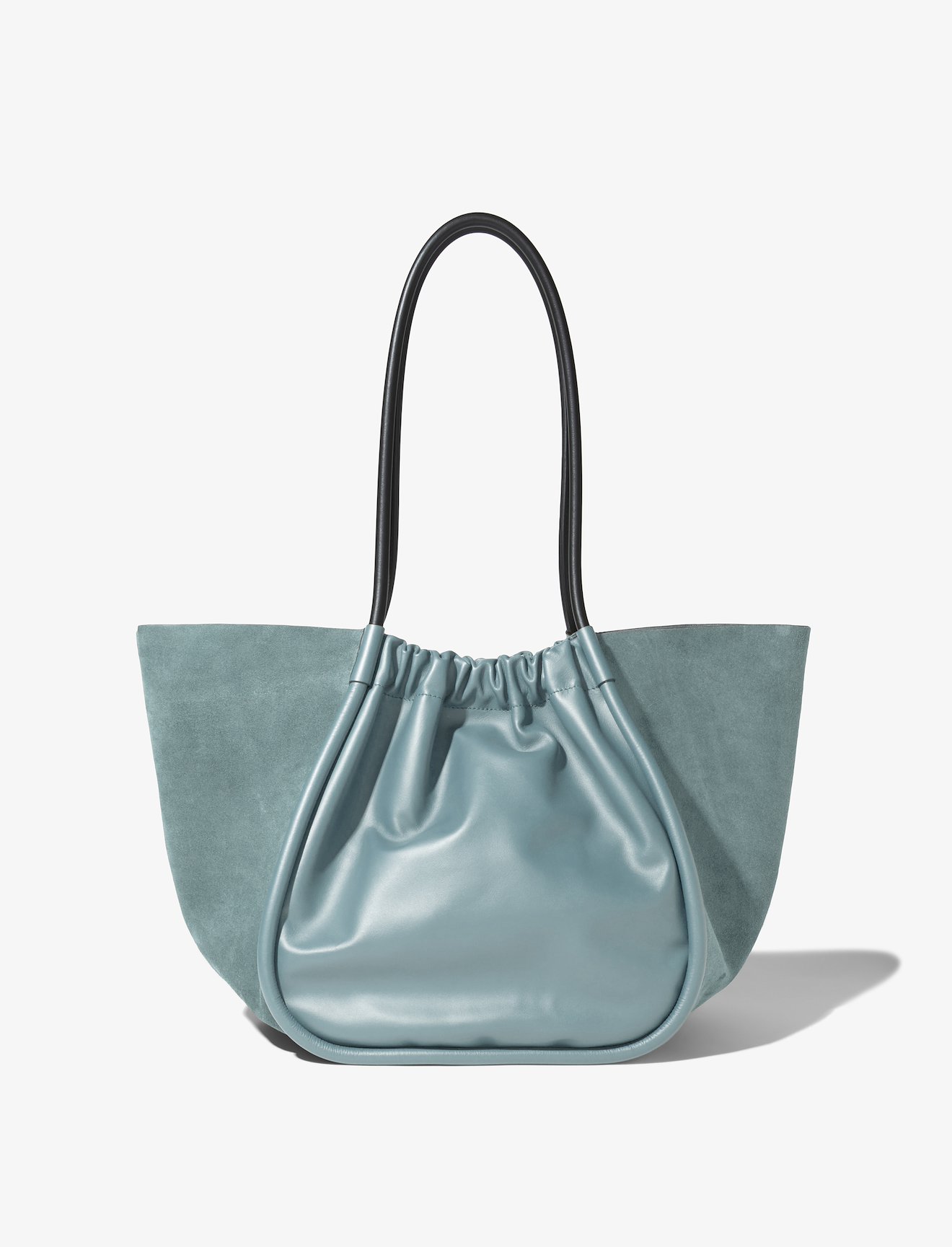 XL Suede Ruched Tote #3