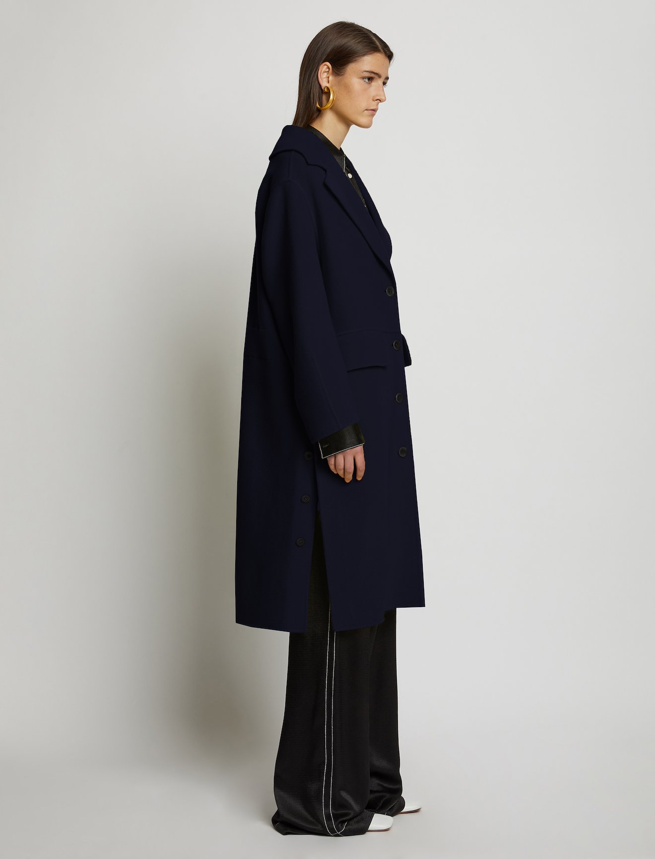 Wool Cashmere Double Face Coat #1