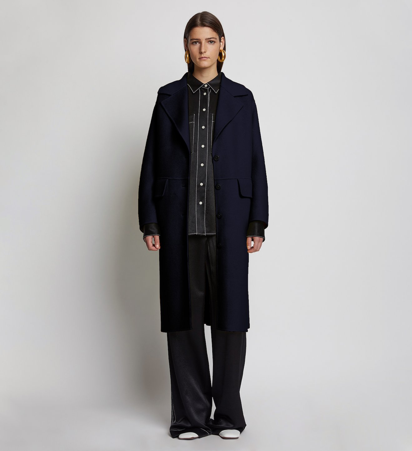 Wool Cashmere Double Face Coat