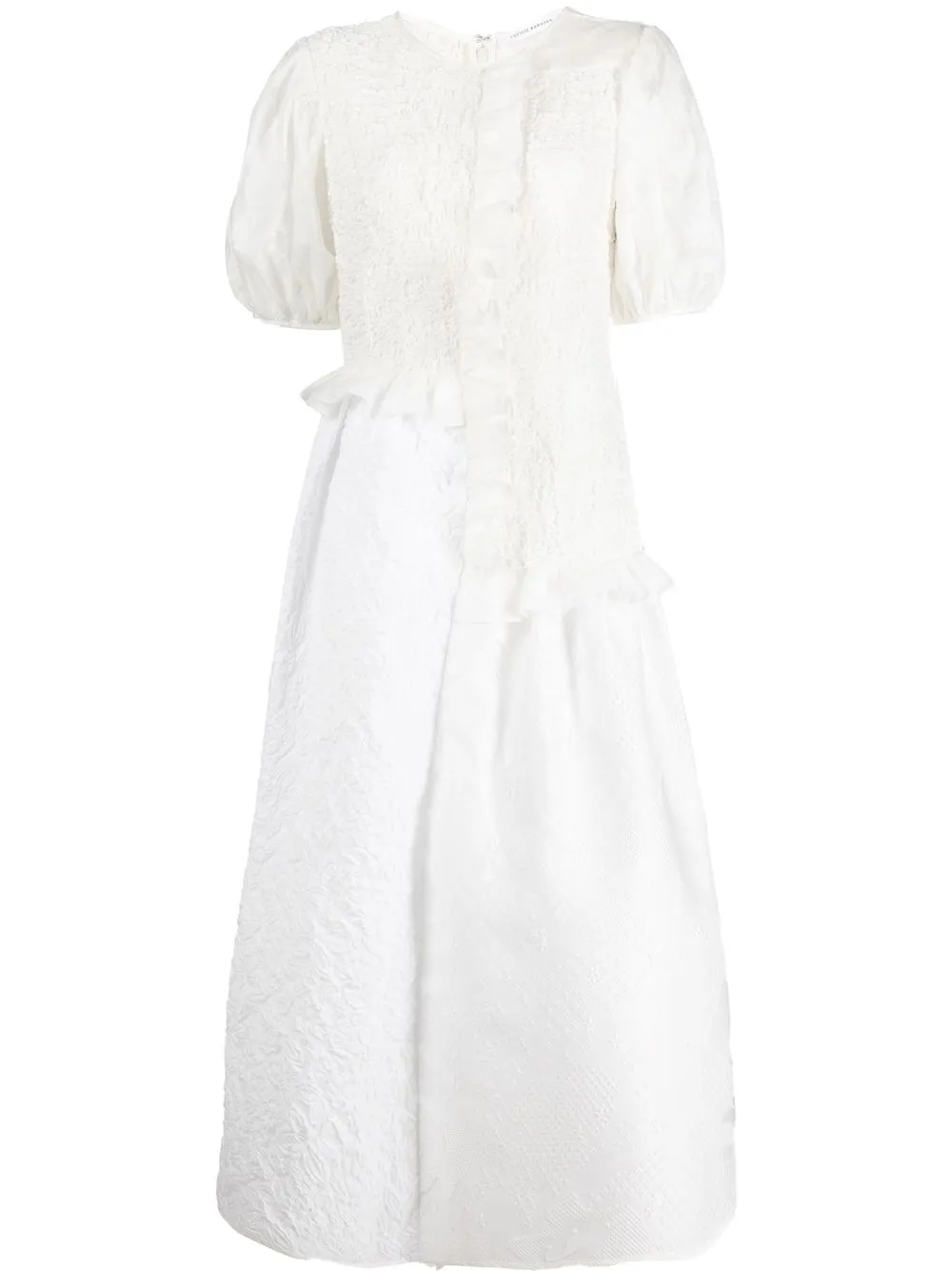 

Cecilie Bahnsen vestido Camden - Blanco