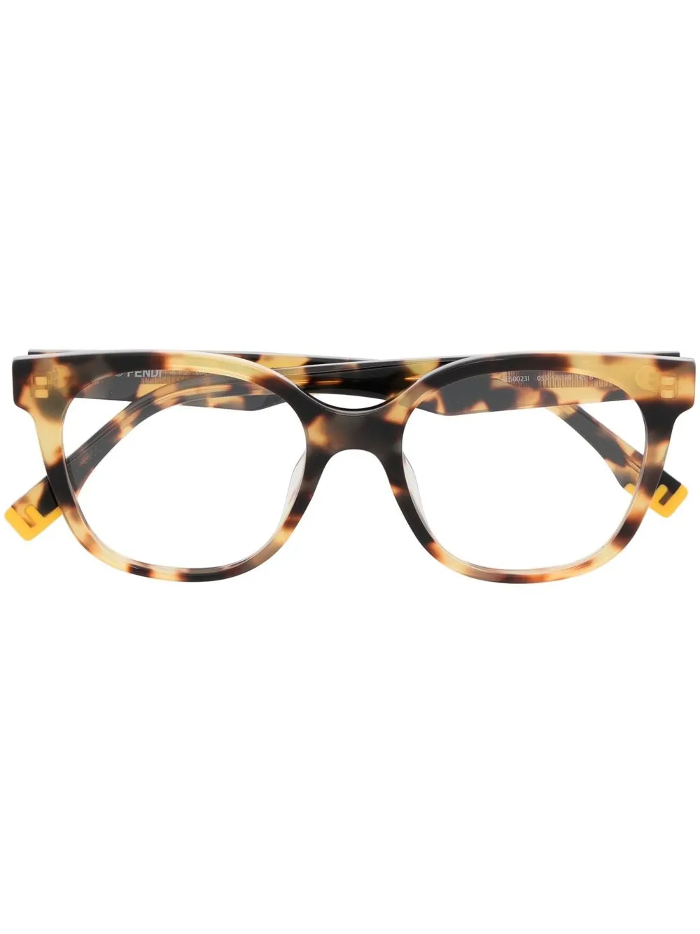 

Fendi Eyewear wayfarer-frame optical glasses - Brown