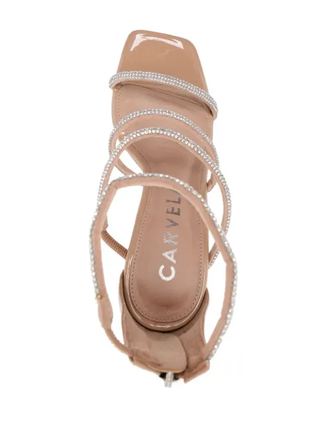 Carvela Caged Ankle Patent Sandals - Farfetch